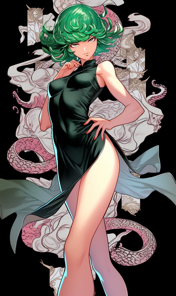 Tatsumaki poster, Niji Anime Art, ,  , Onepunchman, Tatsumaki