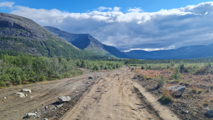 На подъезде к Хибинам. Скоро будет база КСС