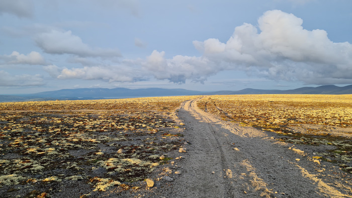 На вершине плато в Хибинах