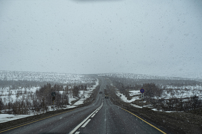 Выезжаем из Мурманска