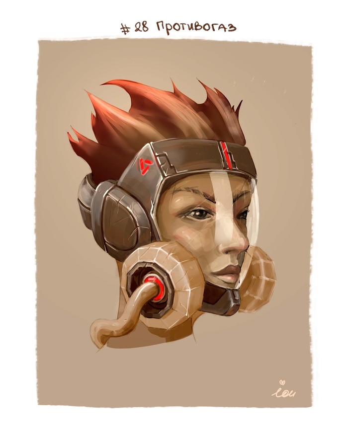 Inktober  Smirnovschool   Cyberpunk.  28. 