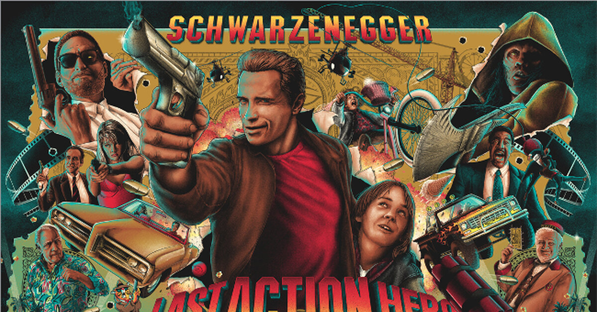 Action hero. Last Action Hero 1993. Последний киногерой фильм 1993. Последний герой боевика 1993. Last Action Hero 1993 Постер.