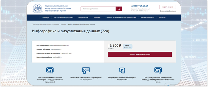 НИИДПО — онлайн-курс по инфографике с сертификатом