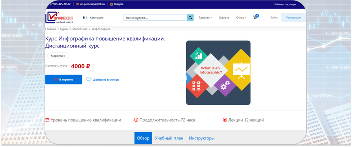Профессия — дистанционный курс по инфографике с нуля