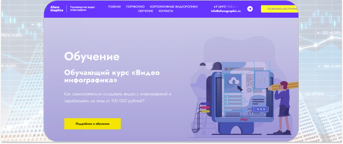 Aliens Graphics — видео инфографика с нуля до PRO