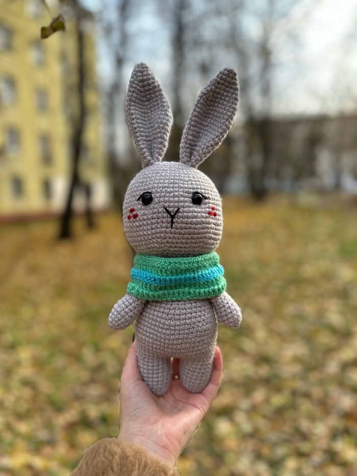 Вязаный зайка Амигуруми, Вязание крючком, Вязание, Рукоделие без процесса, Ручная работа, Вязаные игрушки, Мягкая игрушка, Своими руками, ВКонтакте, Telegram, Длиннопост