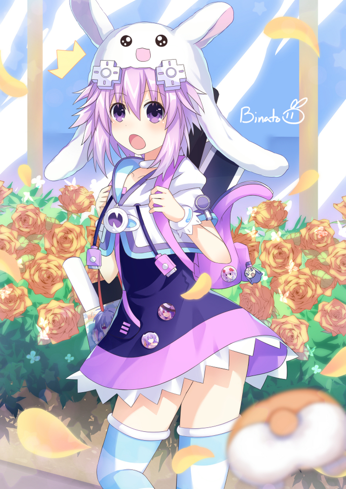 Neptune Anime Art, Hyperdimension Neptunia, Neptunia, Neptune, Binato_lulu