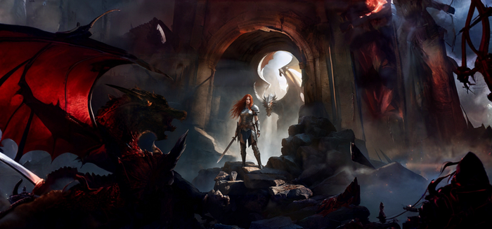 Охотница на драконов. Нейро Арт