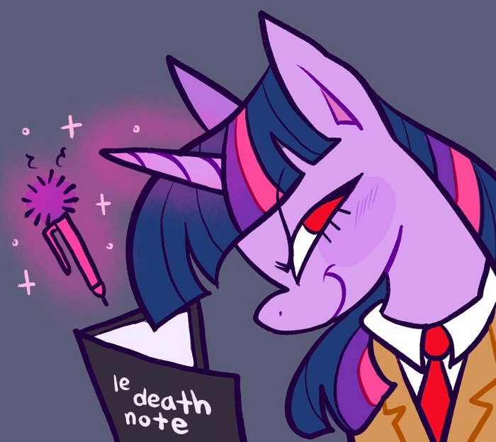     My Little Pony, Twilight Sparkle, Death Note