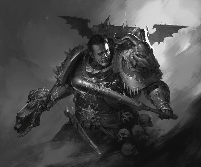 Night Lord Negan by Ruslan Korovkin Warhammer 40k, Wh Art, Night Lords, ,  , 