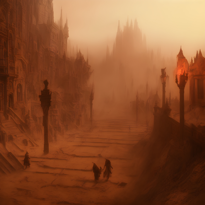 A sandy city in blood and dark magic