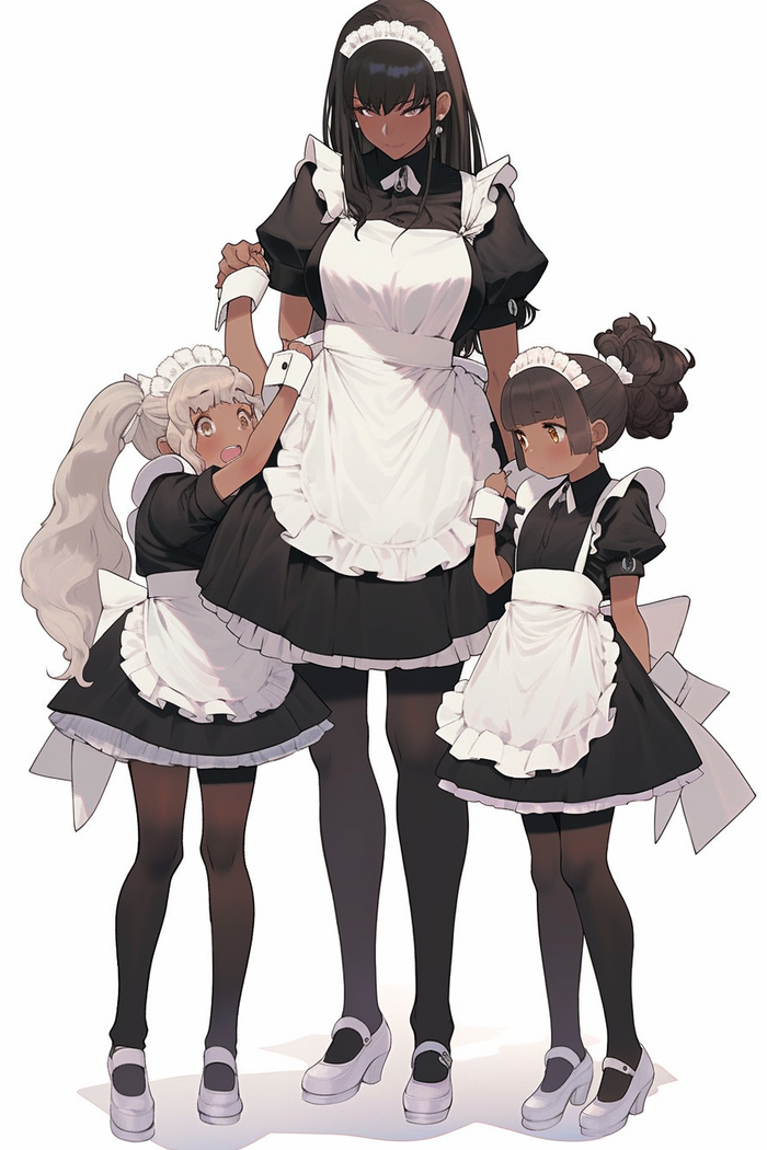 Maids are being Maids  , Anime Art, , , , 
