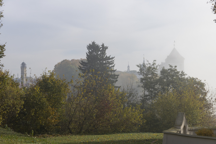Старый замок, церковь, пожарная каланча