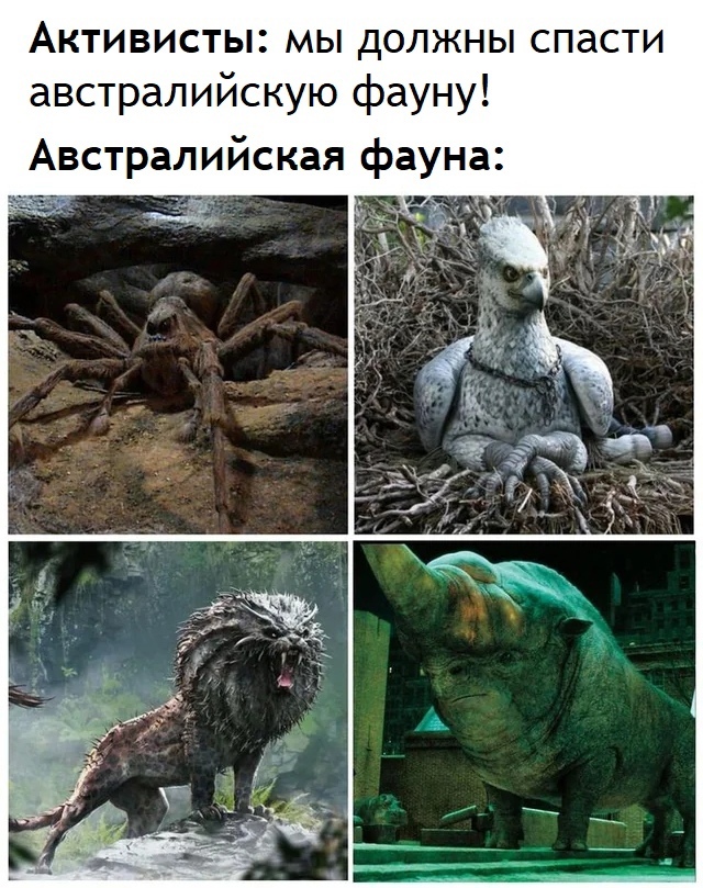 Удачи самим спастись от фауны Австралии