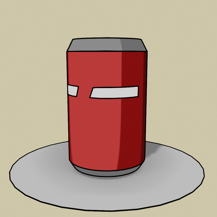 The Cans 3D, Blender, 3D , Gamedev, 2D, Can, , 3D , 3D , , ,  , 