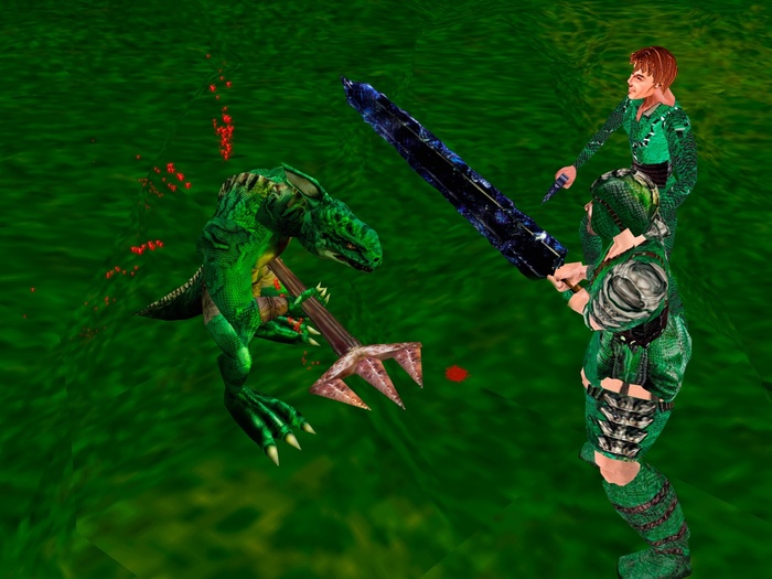 Каменный двуручный меч