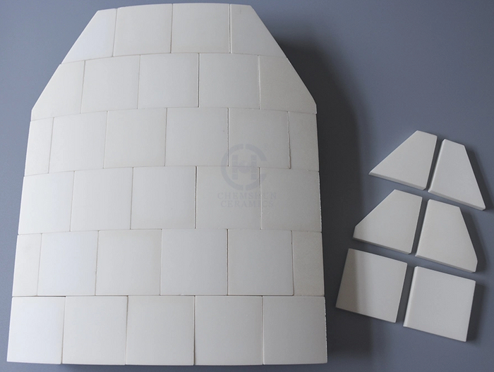 Керамический слой Оксида Алюминия в бронеплите для пробежилета.