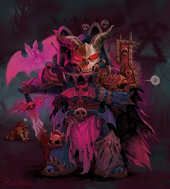 Chibi night lord Warhammer 40k, Relithel, Night Lords