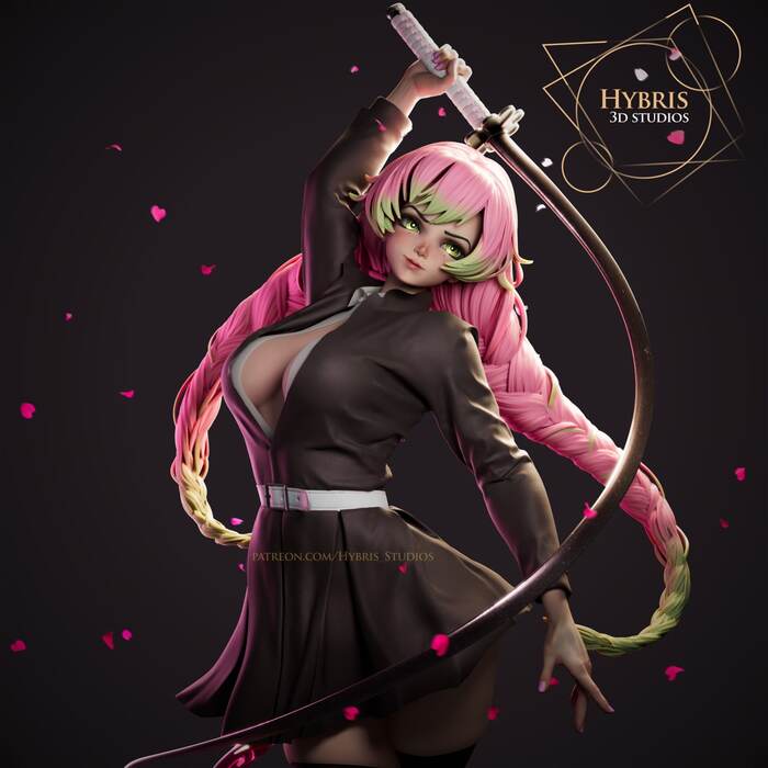Mitsuri Kanroji - Demon Slayer , Pikabu Publish Bot, , Stl, , Telegram (), 