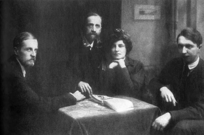 Дмитрий Философов, Дмитрий Мережковский, Зинаида Гиппиус, Владимир Злобин