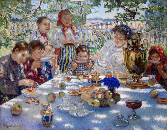 Николай Богданов-Бельский, «Гости учительницы»