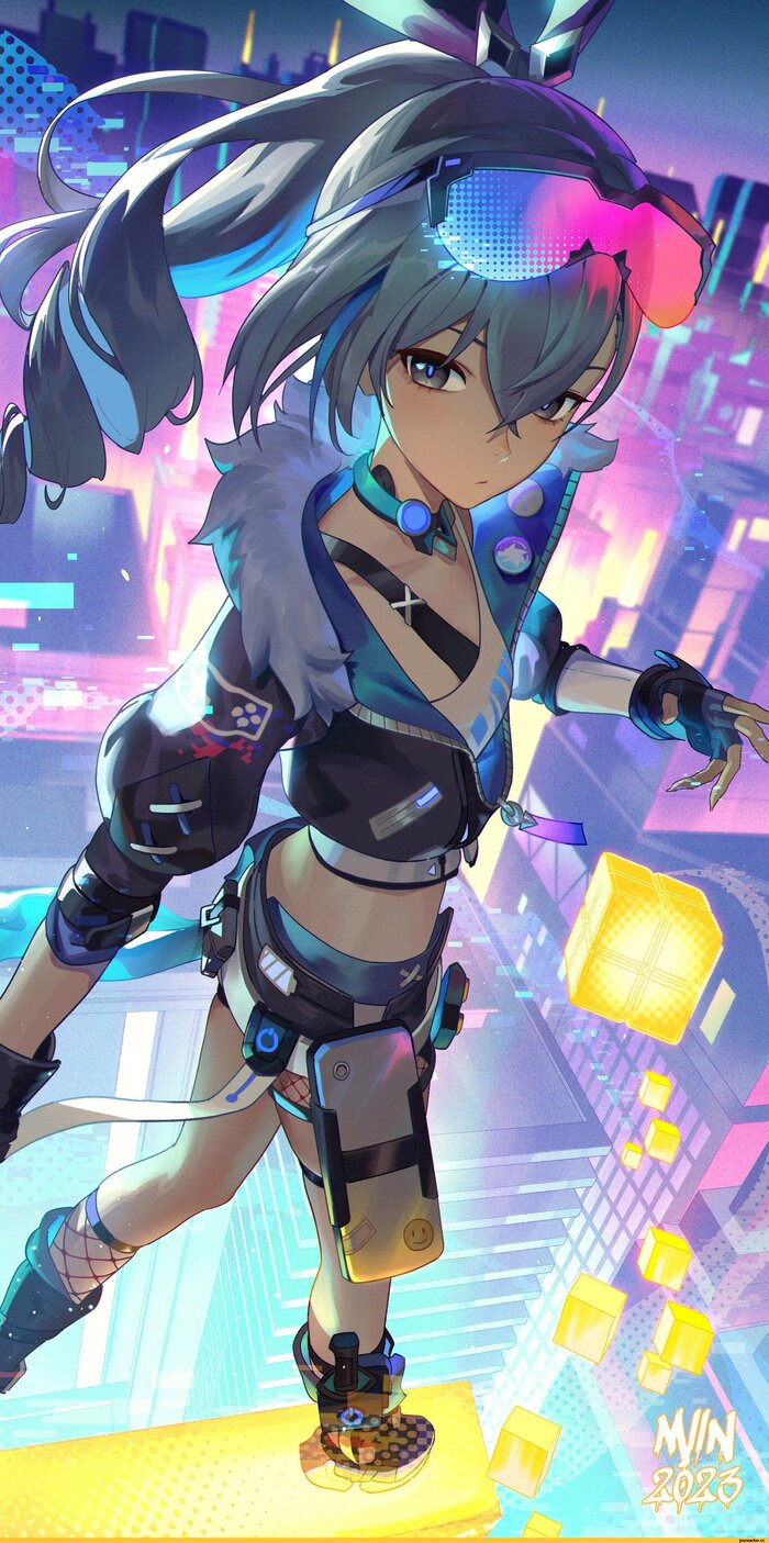 Silver(Hand)Wolf Honkai: Star Rail, Cyberpunk 2077, , Anime Art, Silver Wolf (Honkai: Star Rail)