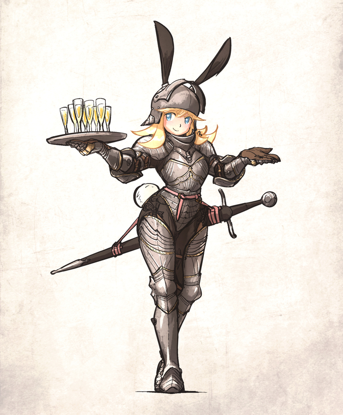 Bunny Gothic Armour Vanishlily, , , Anime Art, Original Character, , ,  , , Bunnysuit, Twitter ()