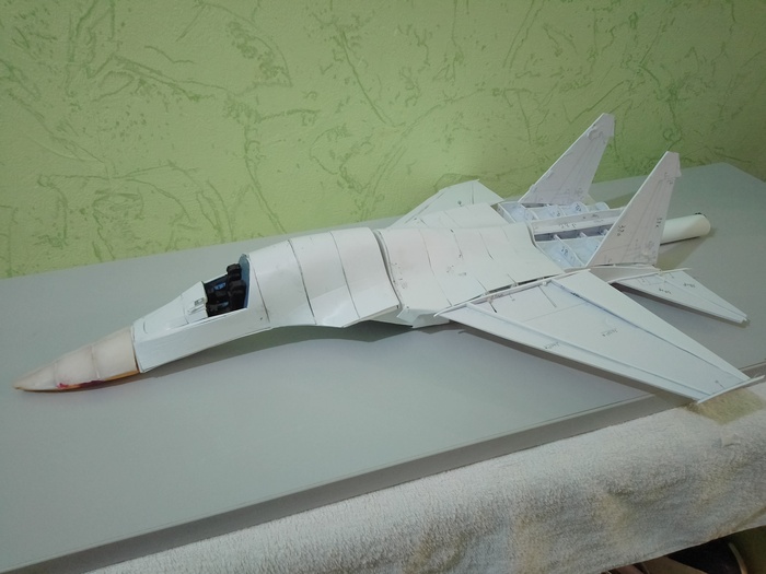 Су-34 в масштабе 1/33 (самодел) (часть 3) Самолет, Су-34, Стендовый моделизм, Утиные истории