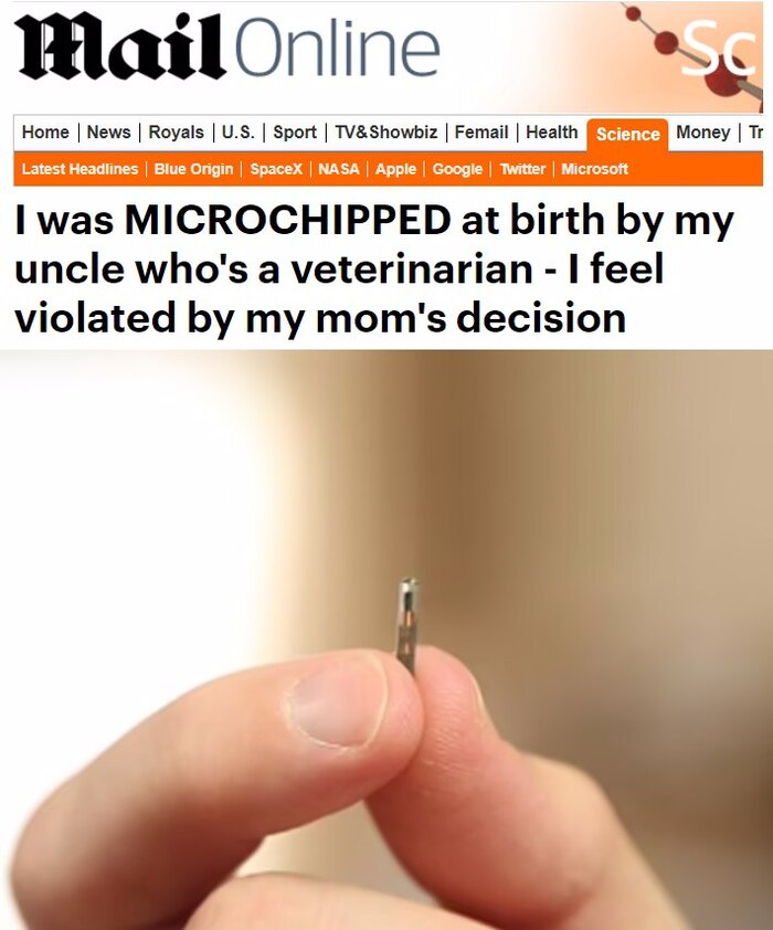 Матерь 17-летней девочки вживила ей микрочип для отслеживания, как у животных