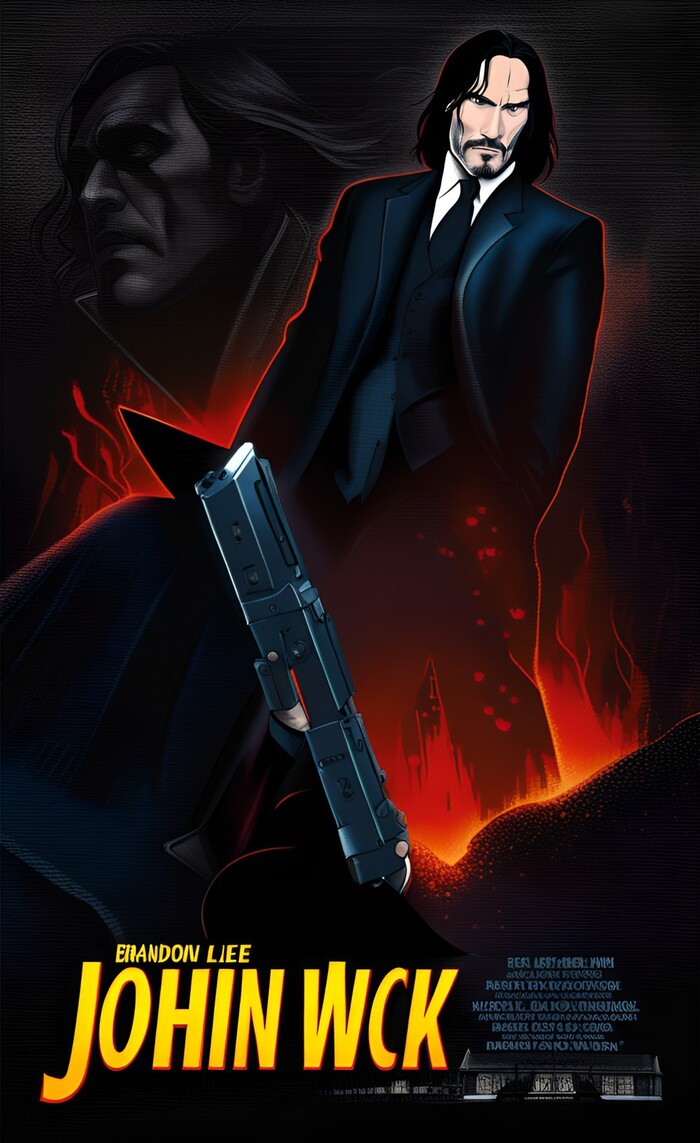 Brandon Lee as John Wick