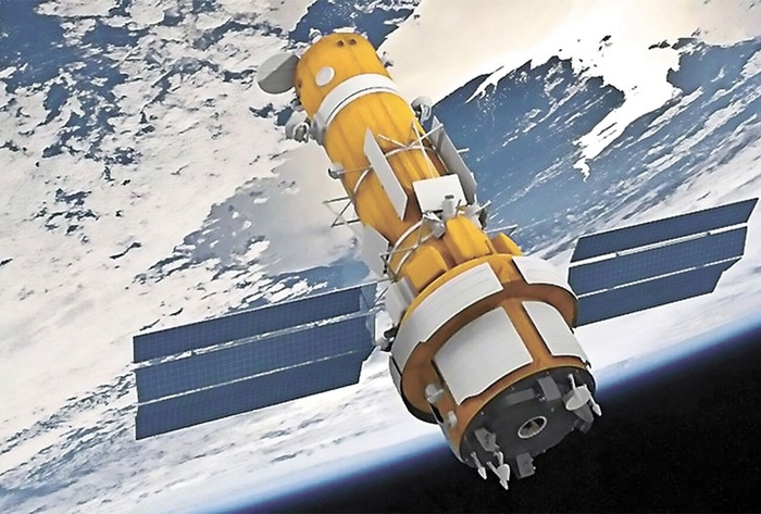 Возможный вид спутника оптической разведки "Раздан"