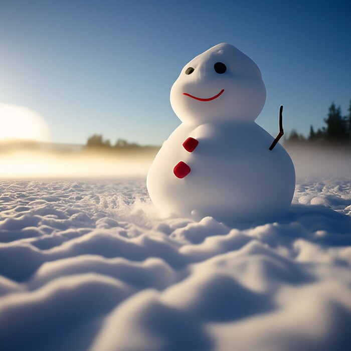 Снеговик Снеговик, Арты нейросетей