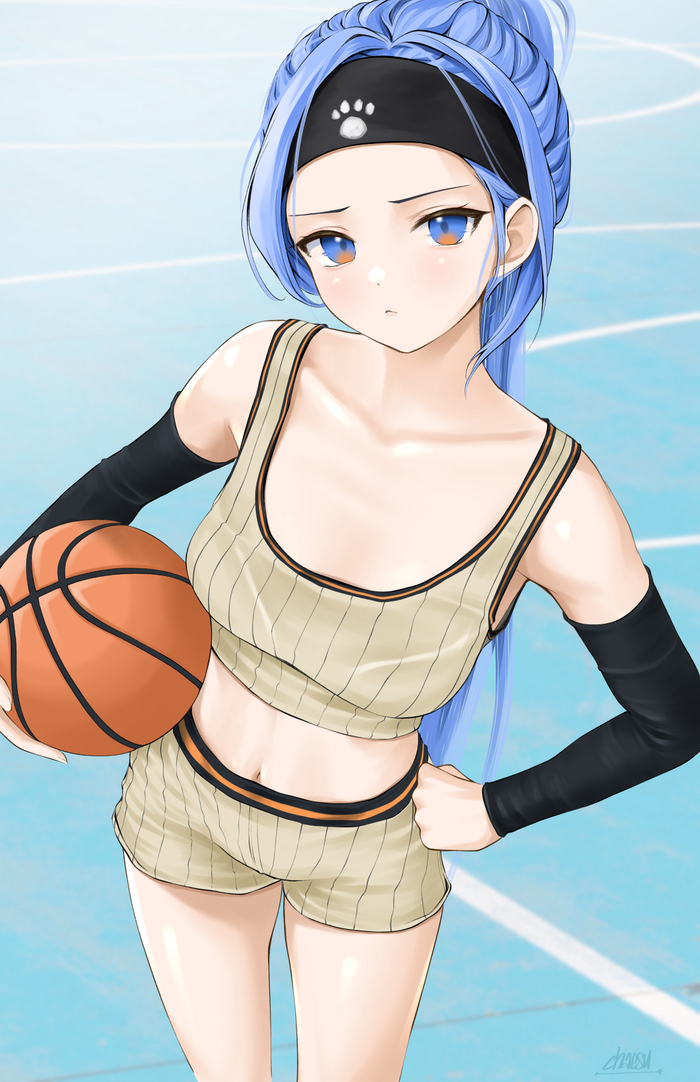 Basketball , Anime Art, , Original Character, Minah, Chaesu, , ,  