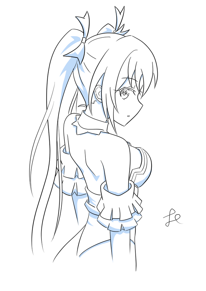 Noire Anime Art, Neptunia, Hyperdimension Neptunia, Noire (Black Heart), Black Heart, 