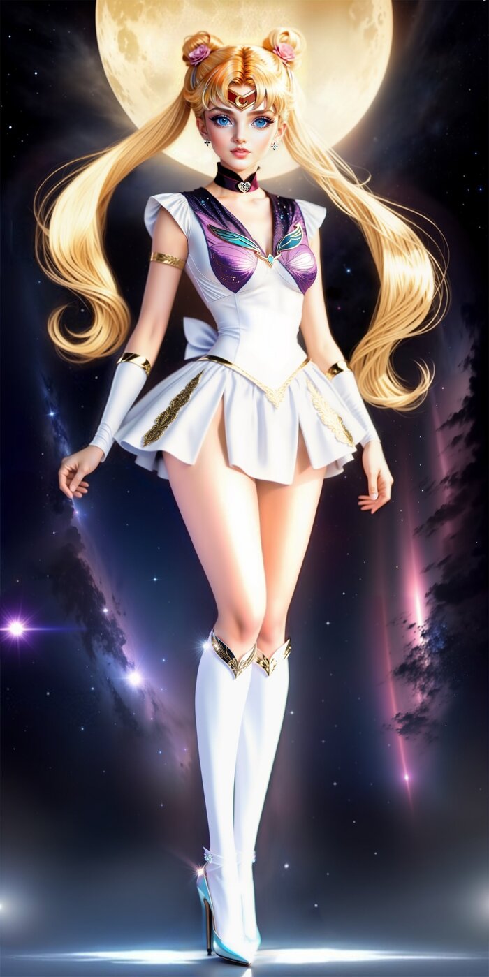 Sailor Moon , Anime Art, Sailor Moon,  , Stable Diffusion, ,   