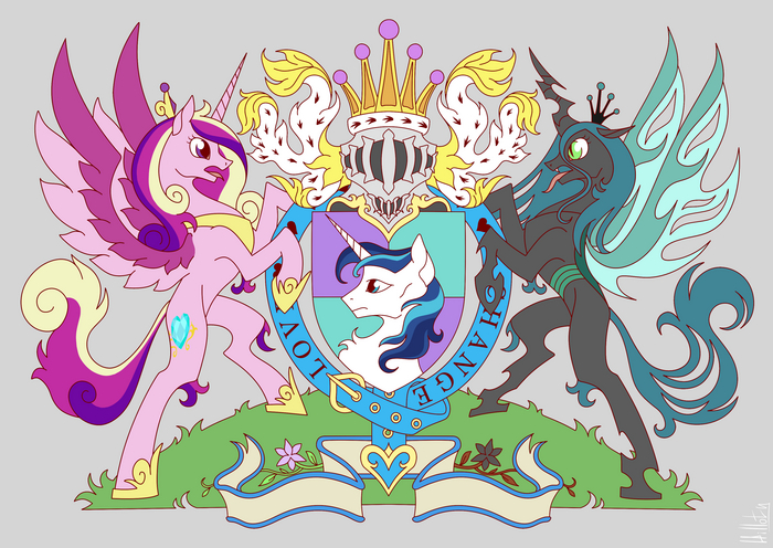   My Little Pony, Queen Chrysalis, Princess Cadance, Shining Armor
