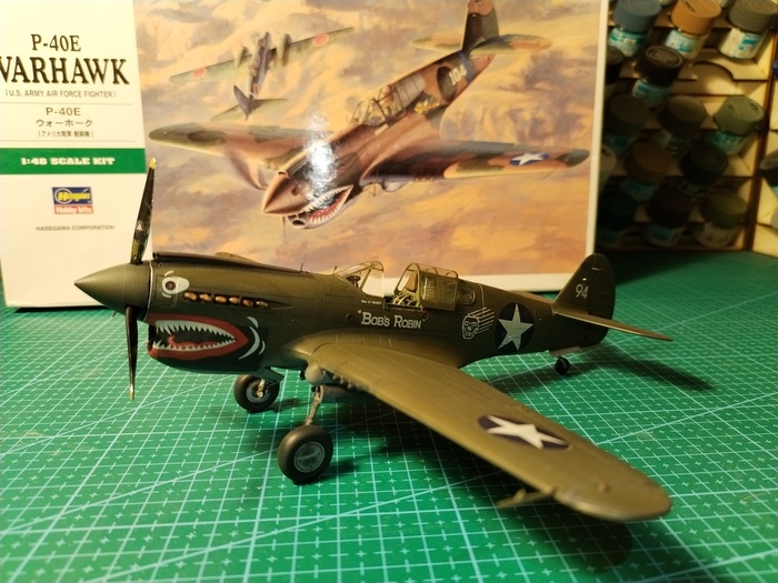 P-40 E Warhawk  1/48 Hasegawa , ,  , ,   , 