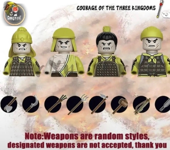 Есть любители истории Древнего Китая? На AliExpress появились фигурки на восстание «Жёлтых  повязок» LEGO, Китай, AliExpress