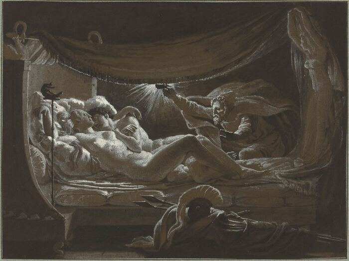 Франсуа Эдуар Пико (1786-1868) «Венера и Марс, застигнутые Вулканом» Арт, Живопись, Картина, Древнегреческая мифология