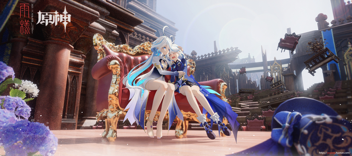 Furina Anime Art, Genshin Impact, Furina (Genshin Impact)