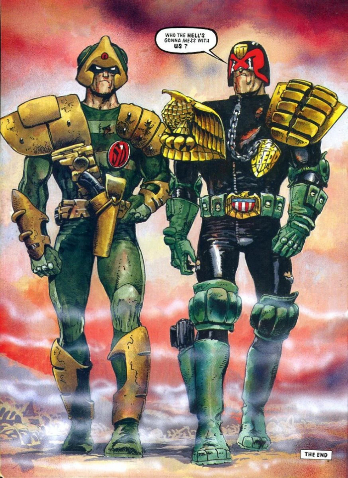 Судьи Джонни "Strontium Dog" Альфа и Джозеф Дредд