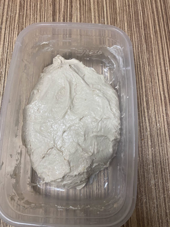 тесто после первого складывания