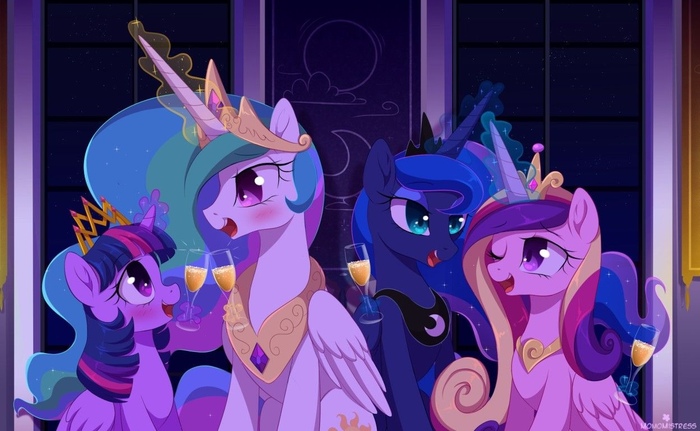   ... My Little Pony, Twilight Sparkle, Princess Luna, Princess Celestia, Princess Cadance