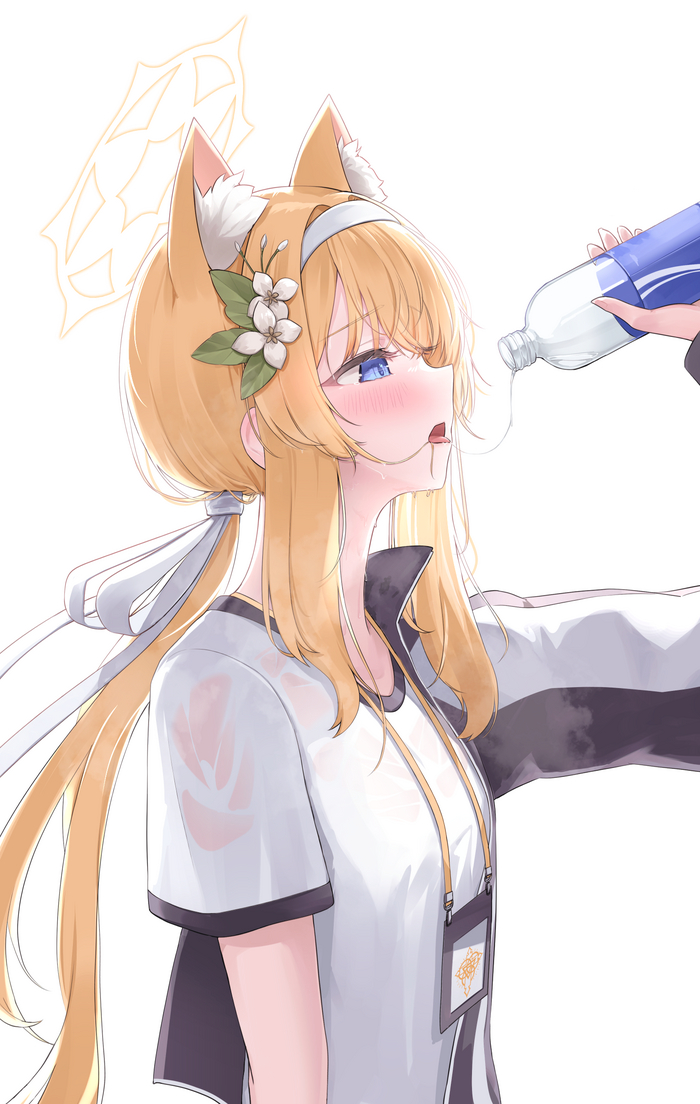  , Anime Art, Blue Archive, Iochi Mari, Animal Ears