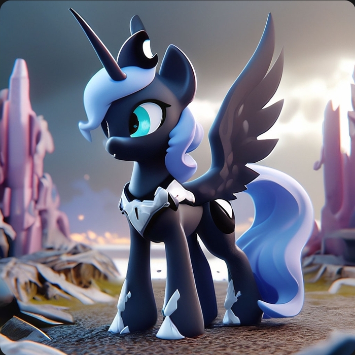 Winter Mlp  - Winter Princess Luna, My Little Pony, ,  ,  