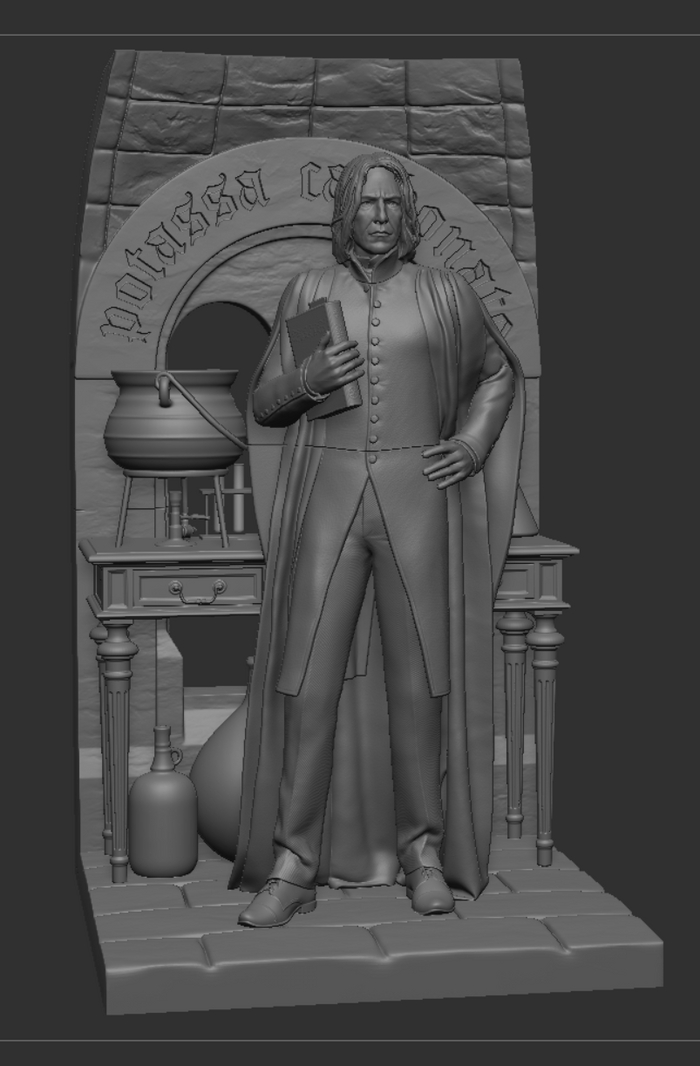 Готовая модель, нарезанная на фрагменты для удобства печати и покраски