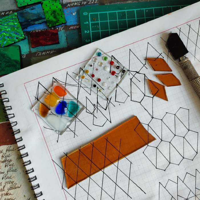 Нарезка, примеры расплавленного бисера