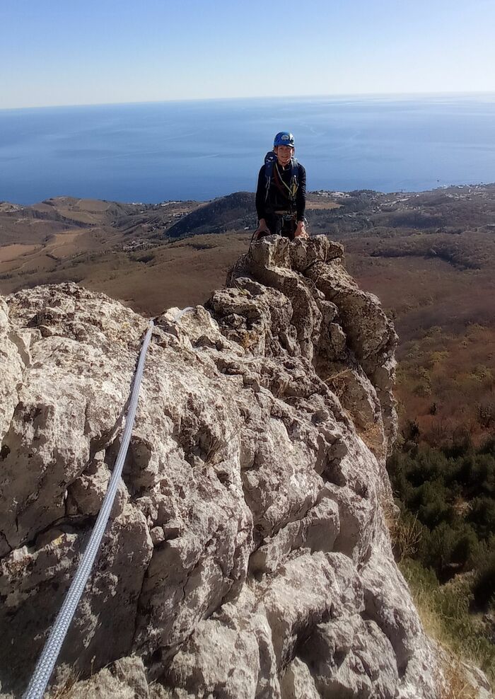 Выход на гребень перед станцией R1