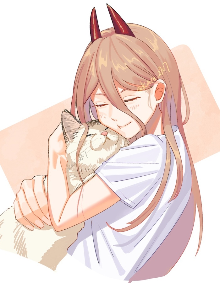    , , Anime Art, Chainsaw Man, Power (Chainsaw Man),   , Twitter (), 
