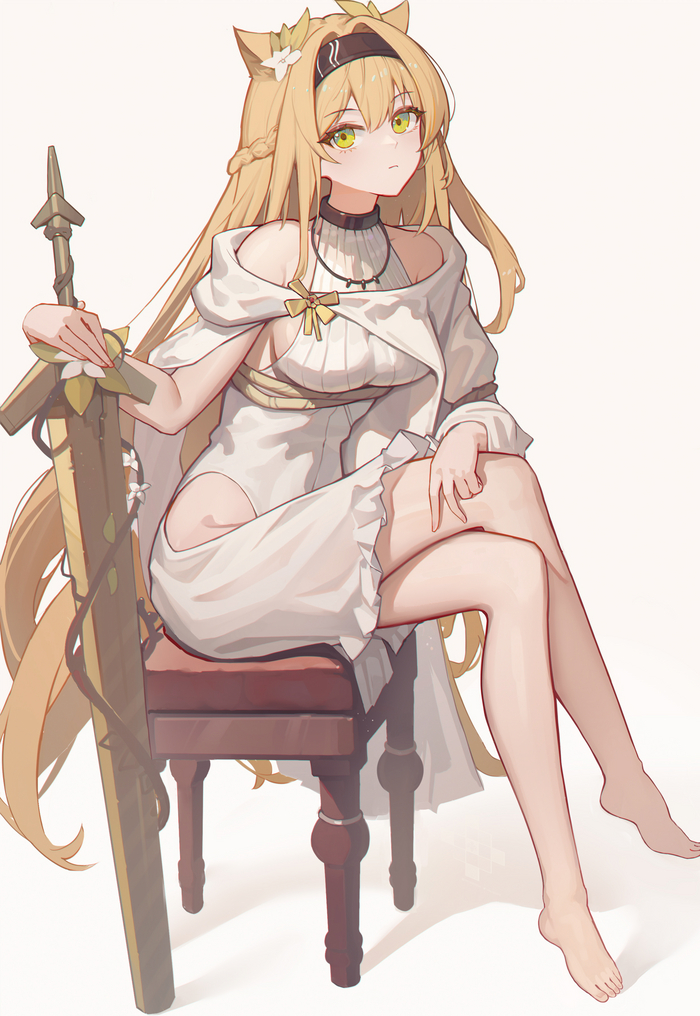 Horn Anime Art, , Arknights, Horn